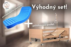 VÝHODNÝ SET: Polohovací postel ARMINIA II. + Antidekubitní matrace s potahem