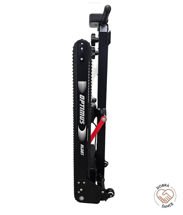 Pásový mechanismus Pásového Schodolezu Optimus HLD07 bez transportního vozíku, boční pohled