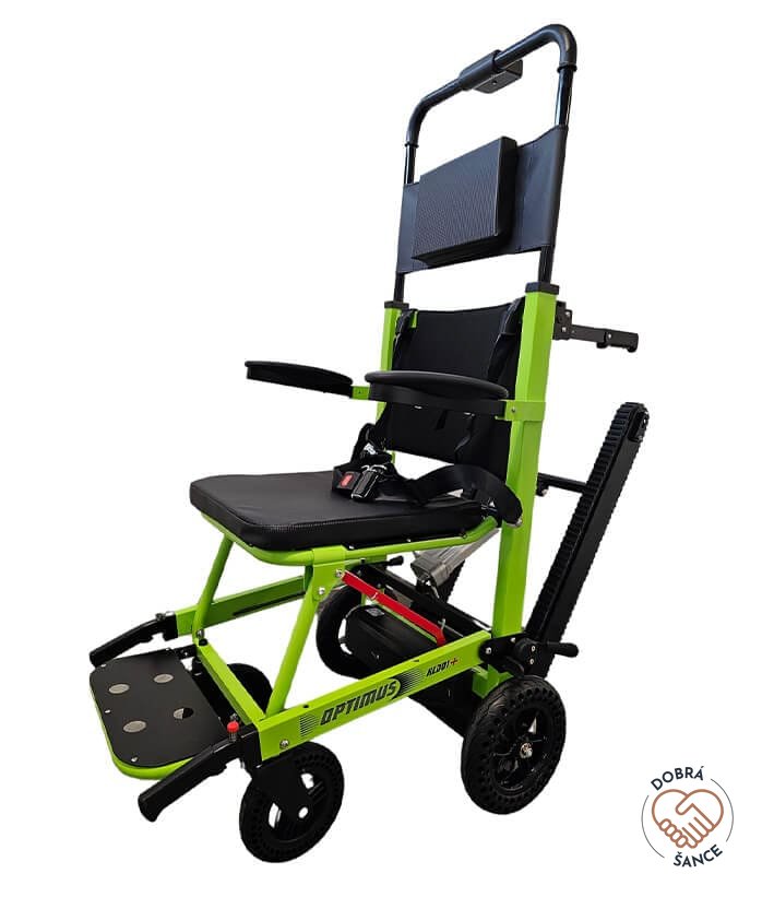 Schodolez OPTIMUS HLD01+, elektrické ovládání pásů, nastavitelný úhel, pohodlný sedák, skládací konstrukce