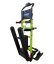 Schodolez OPTIMUS HLD02+, zadní pohled, detail pásů pro bezpečný sestup a výstup po schodech, stabilní konstrukce