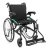 Invalidní vozík ACTIV-TIM, ultralehký hliníkový rám, černé čalounění, sklopné područky a nožní opěrky