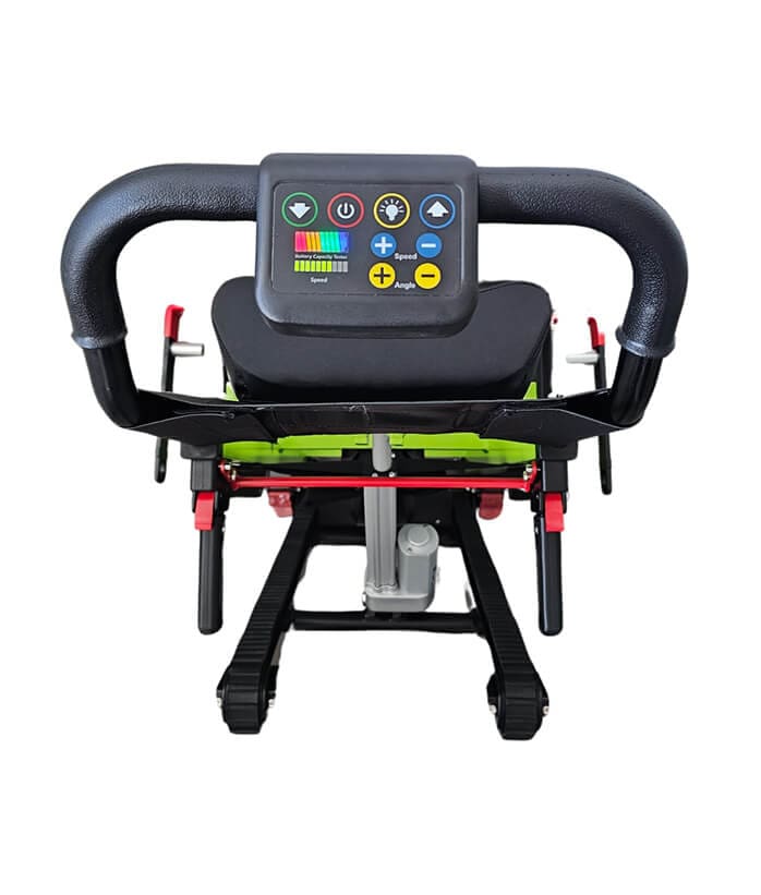 Ovládací panel na rukojeti Schodolezu OPTIMUS HLD02+, ergonomické elektrické ovládání pro snadnou manipulaci