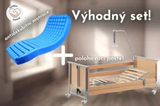 VÝHODNÝ SET: Polohovací postel DOMIFLEX 2 + Antidekubitní matrace s potahem