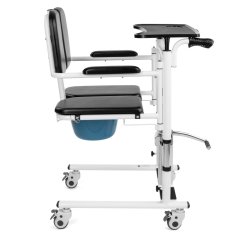 Transportní a toaletní křeslo SAFE-TRANSFER – boční pohled Transportní a toaletní křeslo SAFE-TRANSFER – boční pohled