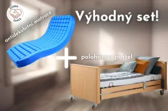 VÝHODNÝ SET: Polohovací postel ARMINIA IV. + Antidekubitní matrace s potahem