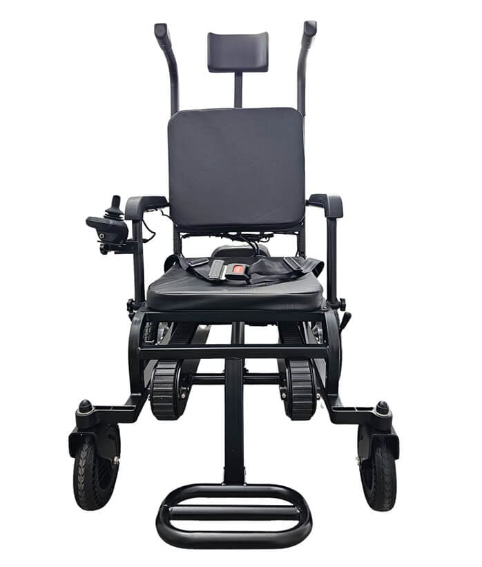 Pásový Schodolez a Elektrický Vozík 2v1 Optimus HLD06, přední pohled, robustní provedení, ergonomická sedačka