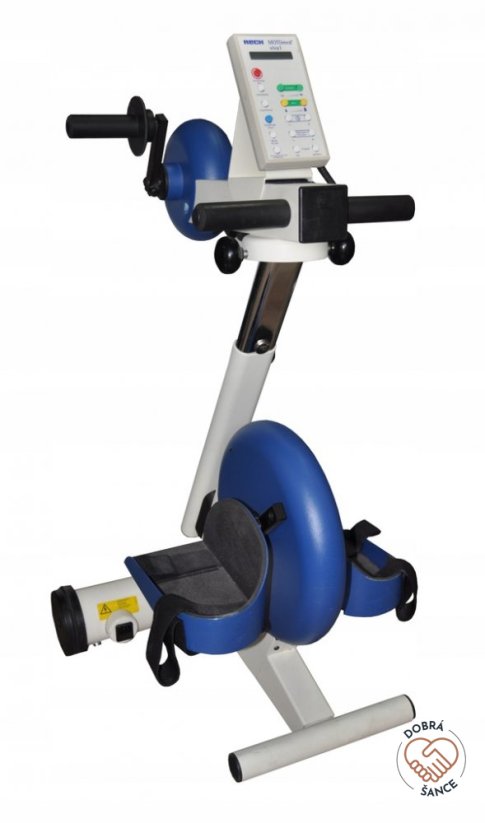 Motomed Reck Viva 1, rehabilitační přístroj pro aktivní a pasivní cvičení rukou i nohou, bezpečnostní funkce proti křečím